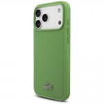 Carcasa Lacoste Petit Pique Lacquer Logo cu MagSafe compatibila cu iPhone 17 Pro Max, Verde 3 - lerato.ro
