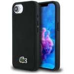 Carcasa Lacoste Iconic Petit Pique Woven Logo cu MagSafe compatibila cu iPhone 16e, Negru 4 - lerato.ro