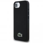 Carcasa Lacoste Iconic Petit Pique Woven Logo cu MagSafe compatibila cu iPhone 16e, Negru 3 - lerato.ro