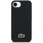 Carcasa Lacoste Iconic Petit Pique Woven Logo cu MagSafe compatibila cu iPhone 16e, Negru 2 - lerato.ro