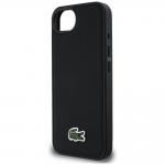 Carcasa Lacoste Iconic Petit Pique Woven Logo cu MagSafe compatibila cu iPhone 16e, Negru 7 - lerato.ro