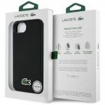 Carcasa Lacoste Iconic Petit Pique Woven Logo cu MagSafe compatibila cu iPhone 16e, Negru 9 - lerato.ro