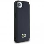 Carcasa Lacoste Iconic Petit Pique Woven Logo cu MagSafe compatibila cu iPhone 16e, Navy Blue 5 - lerato.ro