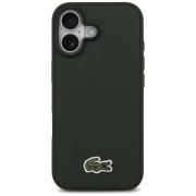 Carcasa Lacoste Petit Pique Lacquer Logo cu MagSafe compatibila cu iPhone 17, Dark Green