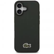 Carcasa Lacoste Petit Pique Lacquer Logo cu MagSafe compatibila cu iPhone 17, Dark Green