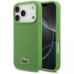Carcasa Lacoste Iconic Petit Pique Woven Logo cu MagSafe compatibila cu iPhone 17 Pro, Verde 4 - lerato.ro