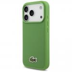 Carcasa Lacoste Iconic Petit Pique Woven Logo cu MagSafe compatibila cu iPhone 17 Pro, Verde 3 - lerato.ro