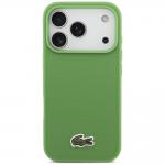 Carcasa Lacoste Iconic Petit Pique Woven Logo cu MagSafe compatibila cu iPhone 17 Pro, Verde 2 - lerato.ro