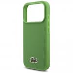 Carcasa Lacoste Iconic Petit Pique Woven Logo cu MagSafe compatibila cu iPhone 17 Pro, Verde 7 - lerato.ro