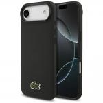 Carcasa Lacoste Iconic Petit Pique Woven Logo cu MagSafe compatibila cu iPhone 17 Air, Negru 4 - lerato.ro