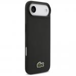 Carcasa Lacoste Iconic Petit Pique Woven Logo cu MagSafe compatibila cu iPhone 17 Air, Negru 5 - lerato.ro