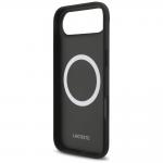 Carcasa Lacoste Iconic Petit Pique Woven Logo cu MagSafe compatibila cu iPhone 17 Air, Negru 8 - lerato.ro