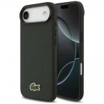 Carcasa Lacoste Iconic Petit Pique Woven Logo cu MagSafe compatibila cu iPhone 17 Air, Dark Green 4 - lerato.ro