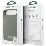 Carcasa Lacoste Iconic Petit Pique Woven Logo cu MagSafe compatibila cu iPhone 17 Air, Dark Green 9 - lerato.ro