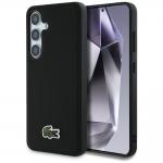 Carcasa Lacoste Iconic Petit Pique Woven Logo cu MagSafe compatibila cu Samsung Galaxy S25, Negru 4 - lerato.ro