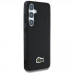 Carcasa Lacoste Iconic Petit Pique Woven Logo cu MagSafe compatibila cu Samsung Galaxy S25, Negru 5 - lerato.ro