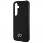 Carcasa Lacoste Iconic Petit Pique Woven Logo cu MagSafe compatibila cu Samsung Galaxy S25, Negru 7 - lerato.ro