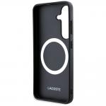 Carcasa Lacoste Iconic Petit Pique Woven Logo cu MagSafe compatibila cu Samsung Galaxy S25, Negru 8 - lerato.ro