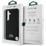 Carcasa Lacoste Iconic Petit Pique Woven Logo cu MagSafe compatibila cu Samsung Galaxy S25, Negru 9 - lerato.ro