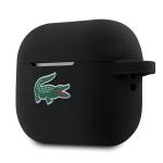 Carcasa Lacoste Silicone Croc Logo compatibila cu Apple AirPods Pro 2, Negru 4 - lerato.ro
