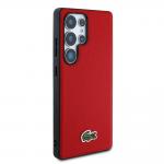 Carcasa Lacoste Iconic Petit Pique Woven Logo cu MagSafe compatibila cu Samsung Galaxy S25 Ultra, Rosu 5 - lerato.ro