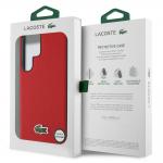 Carcasa Lacoste Iconic Petit Pique Woven Logo cu MagSafe compatibila cu Samsung Galaxy S25 Ultra, Rosu 9 - lerato.ro