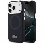 Carcasa Lacoste Silicone Metal Logo cu MagSafe compatibila cu iPhone 17 Pro, Navy Blue 4 - lerato.ro