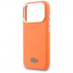 Carcasa Lacoste HC Silicone Metal Logo cu MagSafe compatibila cu iPhone 17 Pro, Portocaliu 7 - lerato.ro