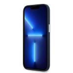 Carcasa Lacoste Silicone Cracked Logo cu MagSafe compatibila cu iPhone 15 / 14 / 13, Navy Blue 6 - lerato.ro