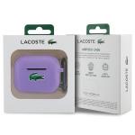 Carcasa Lacoste Silicone Croc Logo compatibila cu Apple AirPods Pro 2, Violet 5 - lerato.ro