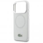 Carcasa Lacoste HC Silicone Metal Logo cu MagSafe compatibila cu iPhone 17 Pro, Gri 7 - lerato.ro
