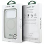 Carcasa Lacoste HC Silicone Metal Logo cu MagSafe compatibila cu iPhone 17 Pro, Gri 9 - lerato.ro