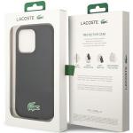 Carcasa Lacoste Silicone Croc Logo cu MagSafe compatibila cu iPhone 14 Pro, Negru 9 - lerato.ro