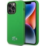 Carcasa Lacoste Silicone Croc Logo cu MagSafe compatibila cu iPhone 14 Pro, Verde 4 - lerato.ro