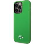 Carcasa Lacoste Silicone Croc Logo cu MagSafe compatibila cu iPhone 14 Pro, Verde 3 - lerato.ro