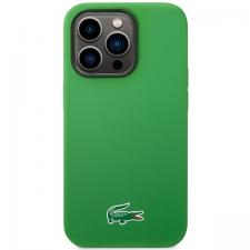 Carcasa Lacoste Silicone Croc Logo cu MagSafe compatibila cu iPhone 14 Pro, Verde