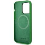 Carcasa Lacoste Silicone Croc Logo cu MagSafe compatibila cu iPhone 14 Pro, Verde 8 - lerato.ro