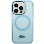 Carcasa Lacoste Transparent Design cu MagSafe compatibila cu iPhone 15 Pro, Albastru 2 - lerato.ro