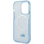 Carcasa Lacoste Transparent Design cu MagSafe compatibila cu iPhone 15 Pro, Albastru 8 - lerato.ro
