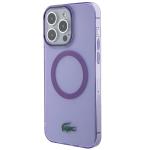 Carcasa Lacoste Transparent Design cu MagSafe compatibila cu iPhone 15 Pro, Mov 3 - lerato.ro