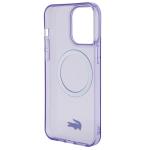 Carcasa Lacoste Transparent Design cu MagSafe compatibila cu iPhone 15 Pro, Mov 7 - lerato.ro