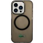 Carcasa Lacoste Transparent Design cu MagSafe compatibila cu iPhone 15 Pro, Negru 2 - lerato.ro