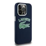 Carcasa Lacoste Silicone Cracked Logo cu MagSafe compatibila cu iPhone 15 Pro, Navy Blue 5 - lerato.ro