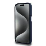 Carcasa Lacoste Silicone Cracked Logo cu MagSafe compatibila cu iPhone 15 Pro, Navy Blue 6 - lerato.ro