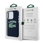 Carcasa Lacoste Silicone Cracked Logo cu MagSafe compatibila cu iPhone 15 Pro, Navy Blue 9 - lerato.ro