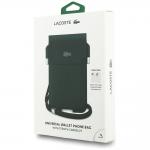Geanta universala Lacoste Crossbody Petit Pique Metal Logo, Marime XL, Dark Green 5 - lerato.ro