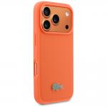Carcasa Lacoste Petit Pique Lacquer Logo cu MagSafe compatibila cu iPhone 17 Pro, Portocaliu 5 - lerato.ro