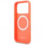 Carcasa Lacoste Petit Pique Lacquer Logo cu MagSafe compatibila cu iPhone 17 Pro, Portocaliu 8 - lerato.ro