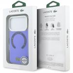 Carcasa Lacoste Shockproof Transparent Frosted cu MagSafe compatibila cu iPhone 17 Pro Max, Marine Blue 9 - lerato.ro
