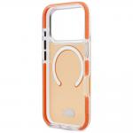 Carcasa Lacoste Shockproof Transparent Frosted cu MagSafe compatibila cu iPhone 17 Pro Max, Portocaliu 8 - lerato.ro